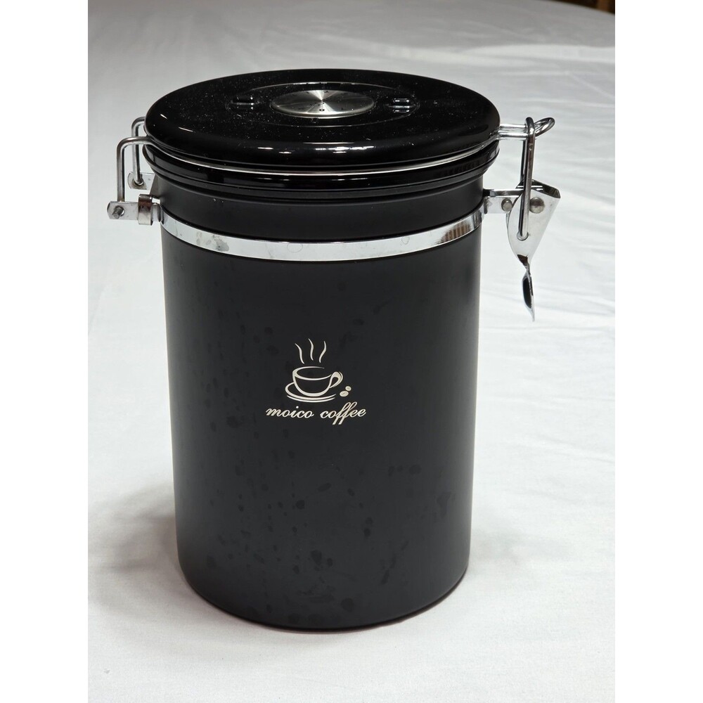 Coffee Canister Airtight Stainless Steel Storage for Beans